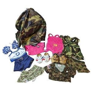 Lot of Build-a-Bear Clothing and Accessories